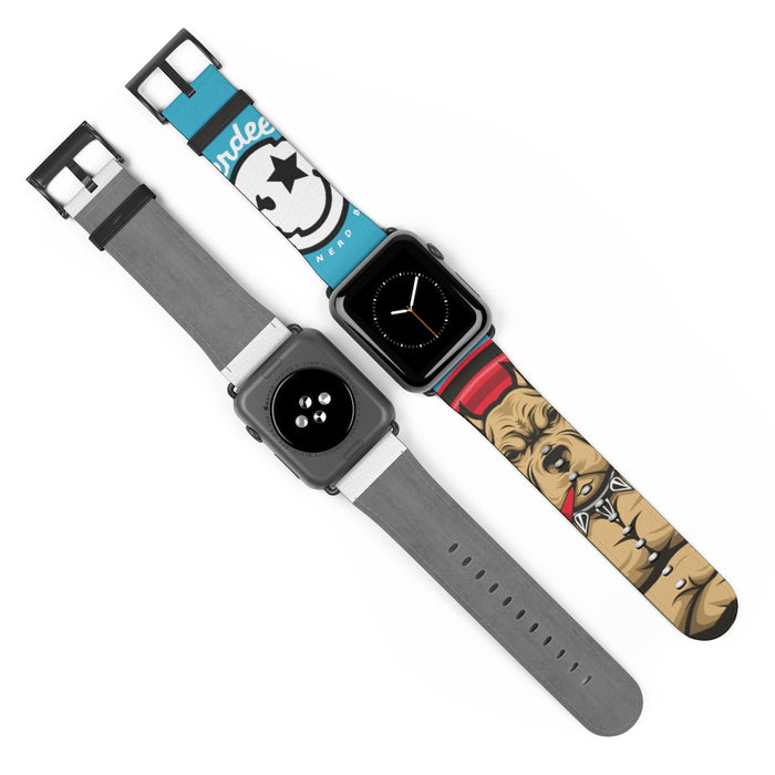 Nerdee's "Pitbull" Watch Band - (Design 01) Aqua