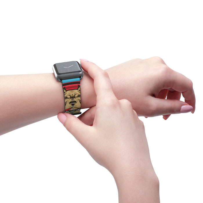 Nerdee's "Pitbull" Watch Band - (Design 01) Aqua