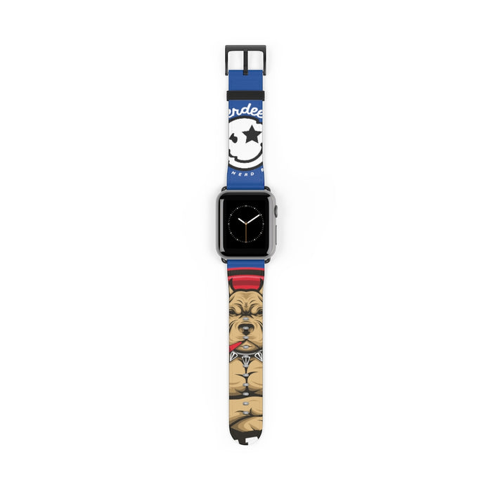 Nerdee's "Pitbull" Watch Band - (Design 01) Blue