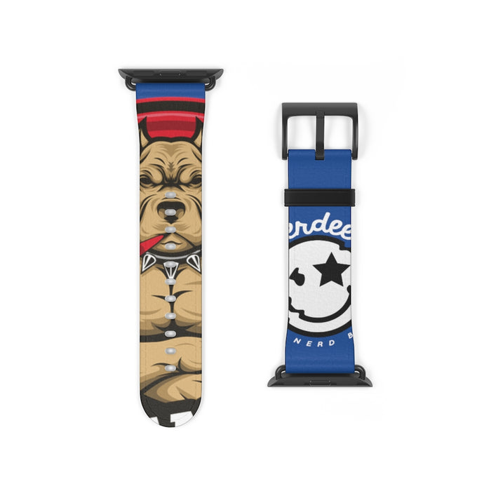 Nerdee's "Pitbull" Watch Band - (Design 01) Blue