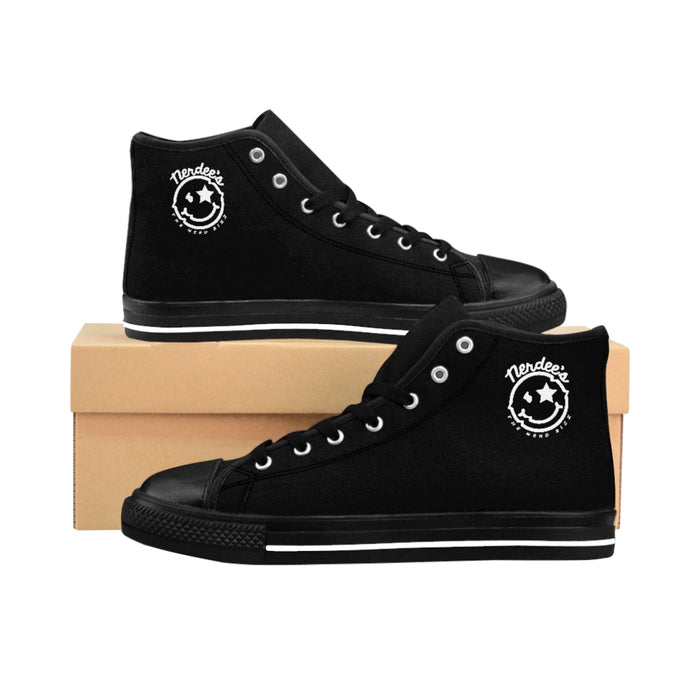 Nerdee's Pro Skate - Men's High-top Sneakers - Black