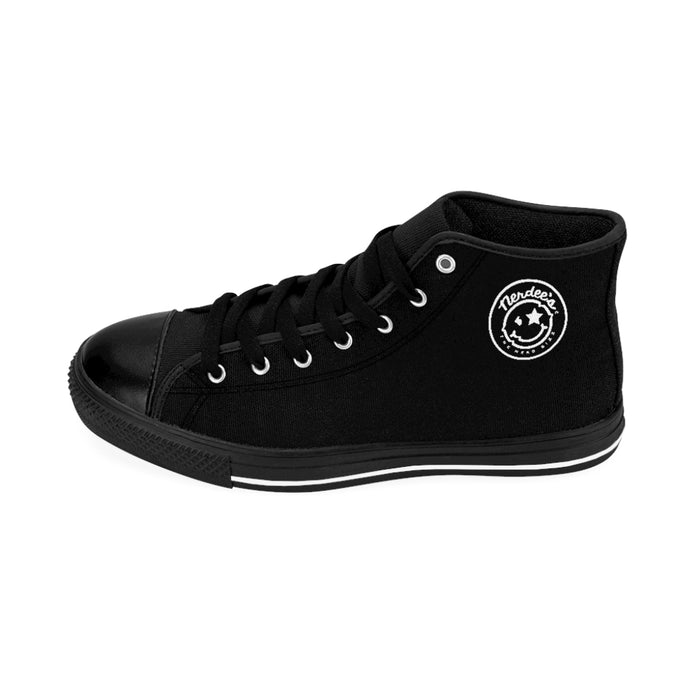 Nerdee's Pro Skate Series 2 - Men's High-top Sneakers - Black