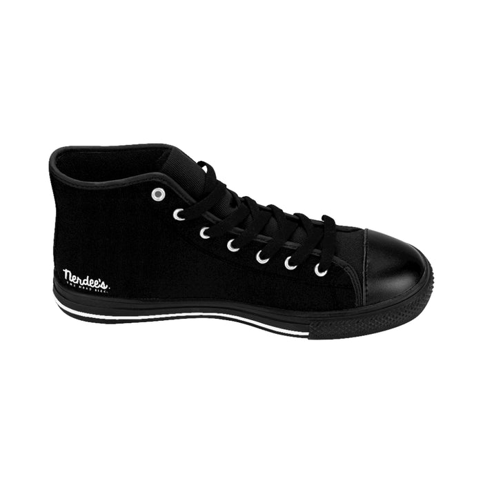 Nerdee's Pro Skate Series 2 - Men's High-top Sneakers - Black