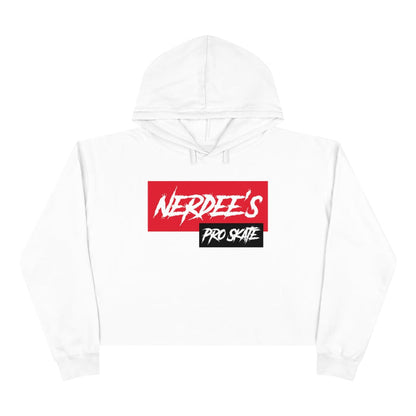 Nerdee's Pro Skate Shop Logo - Women's Crop Hoodie