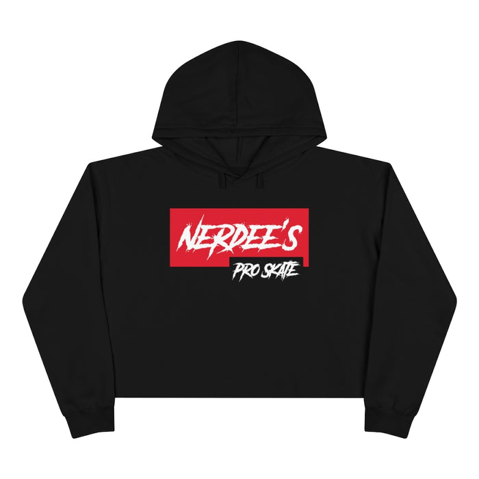 Nerdee's Pro Skate Shop Logo - Women's Crop Hoodie