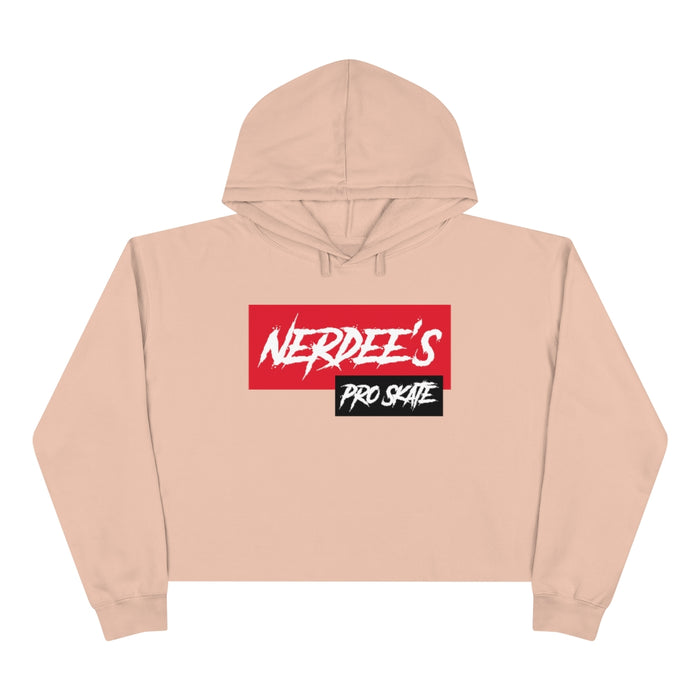Nerdee's Pro Skate Shop Logo - Women's Crop Hoodie