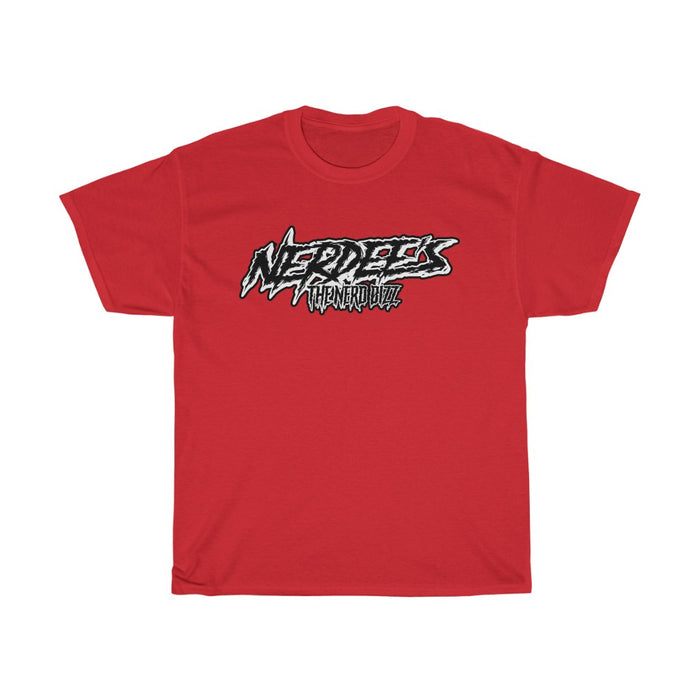 Nerdee's "Punk Sketch" Logo WHT/BLK - Unisex Heavy Cotton Tee