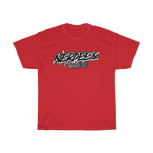 Nerdee's "Punk Sketch" Logo WHT/BLK - Unisex Heavy Cotton Tee