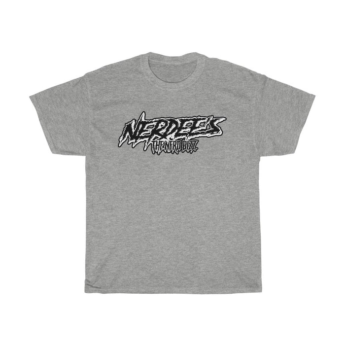 Nerdee's "Punk Sketch" Logo WHT/BLK - Unisex Heavy Cotton Tee