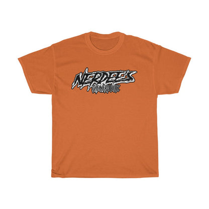Nerdee's "Punk Sketch" Logo WHT/BLK - Unisex Heavy Cotton Tee