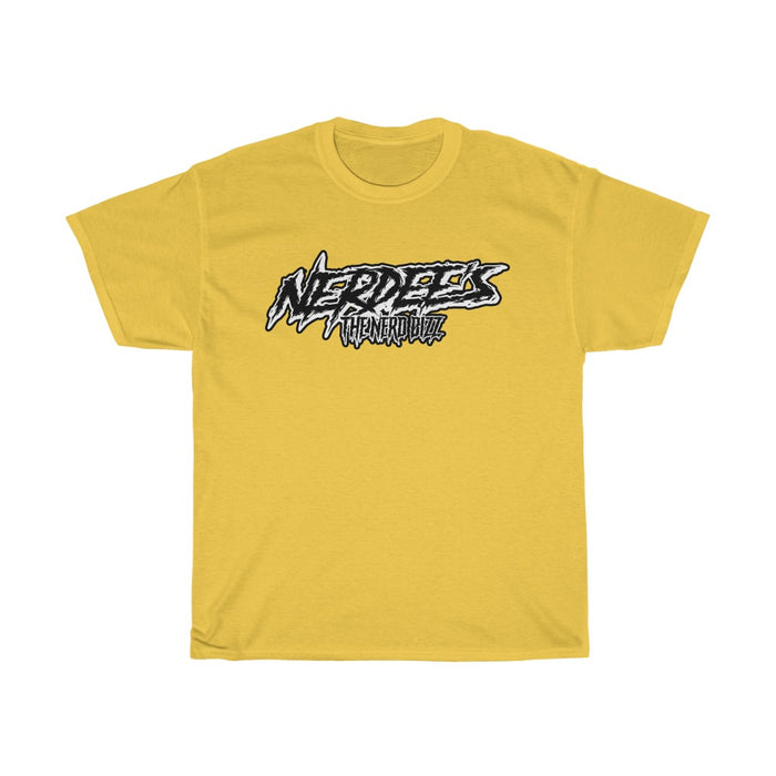 Nerdee's "Punk Sketch" Logo WHT/BLK - Unisex Heavy Cotton Tee