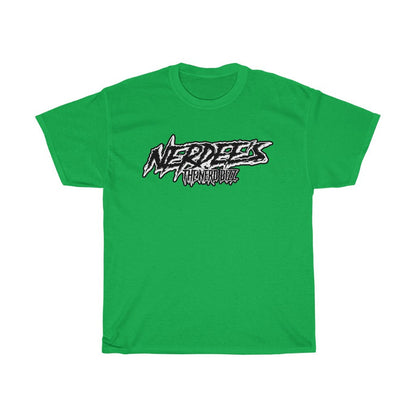 Nerdee's "Punk Sketch" Logo WHT/BLK - Unisex Heavy Cotton Tee