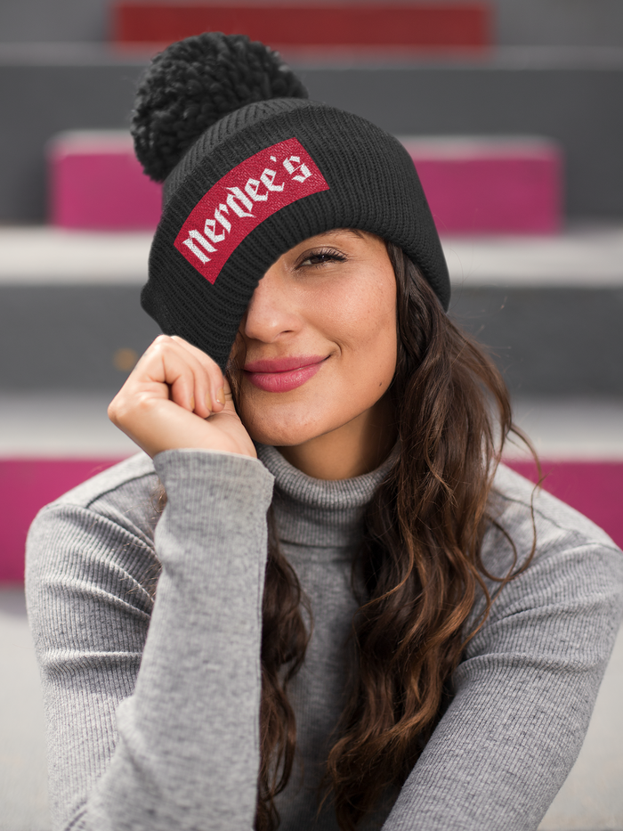 Nerdee's "Red Label" - Pom Pom Beanie