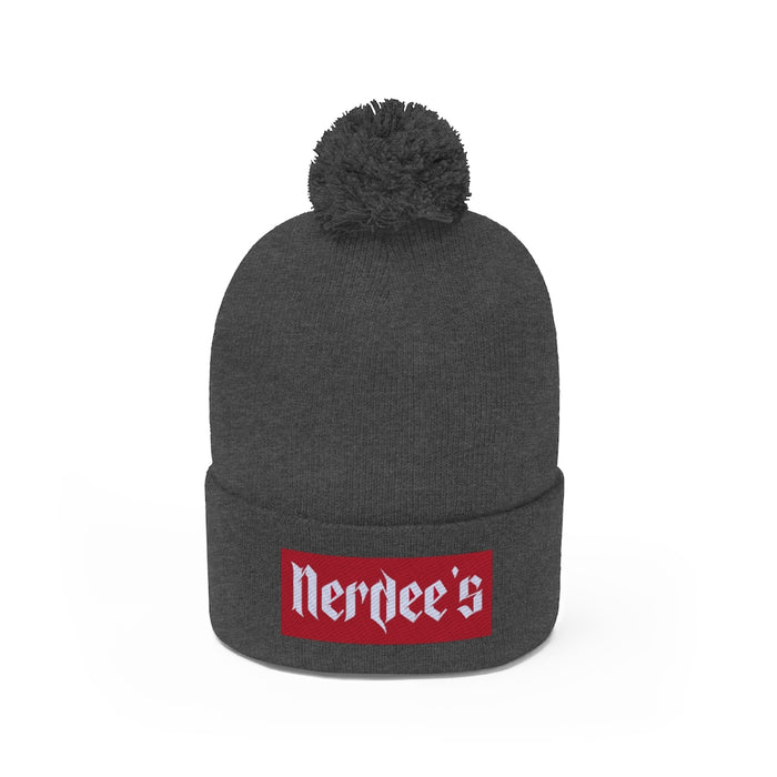 Nerdee's "Red Label" - Pom Pom Beanie