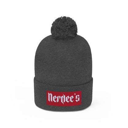 Nerdee's "Red Label" - Pom Pom Beanie