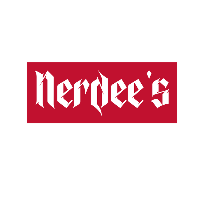 Nerdee's "Red Label" w/ sleeve Logo - Women's The Boyfriend Tee