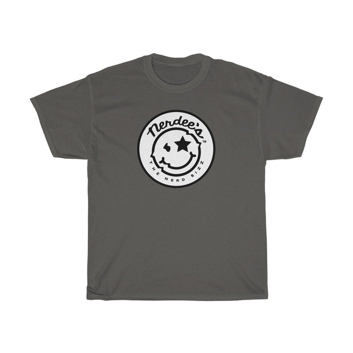 Nerdee's Round Emblem Logo (Design 02) - Unisex Heavy Cotton Tee