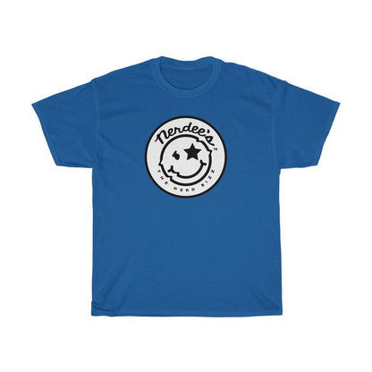 Nerdee's Round Emblem Logo (Design 02) - Unisex Heavy Cotton Tee