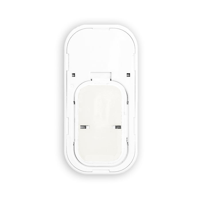 Nerdee's Script Logo - Phone Click-On Grip - White