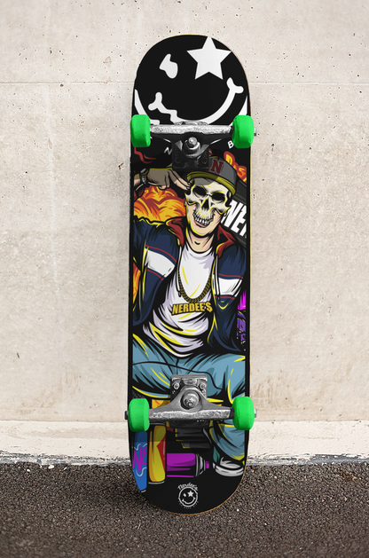 Nerdee's Skate Shop - "Explode" (BLK Design 01) - Skateboard Deck