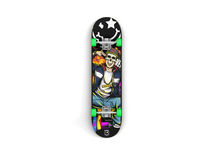 Nerdee's Skate Shop - "Explode" (BLK Design 01) - Skateboard Deck
