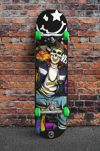 Nerdee's Skate Shop - "Explode" (BLK Design 01) - Skateboard Deck