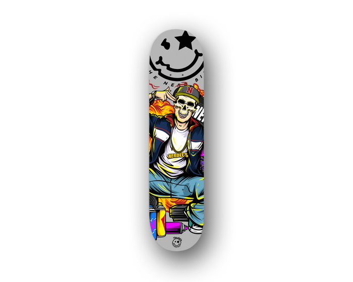 Nerdee's Skate Shop - "Explode" (GRY Design 01) - Skateboard Deck