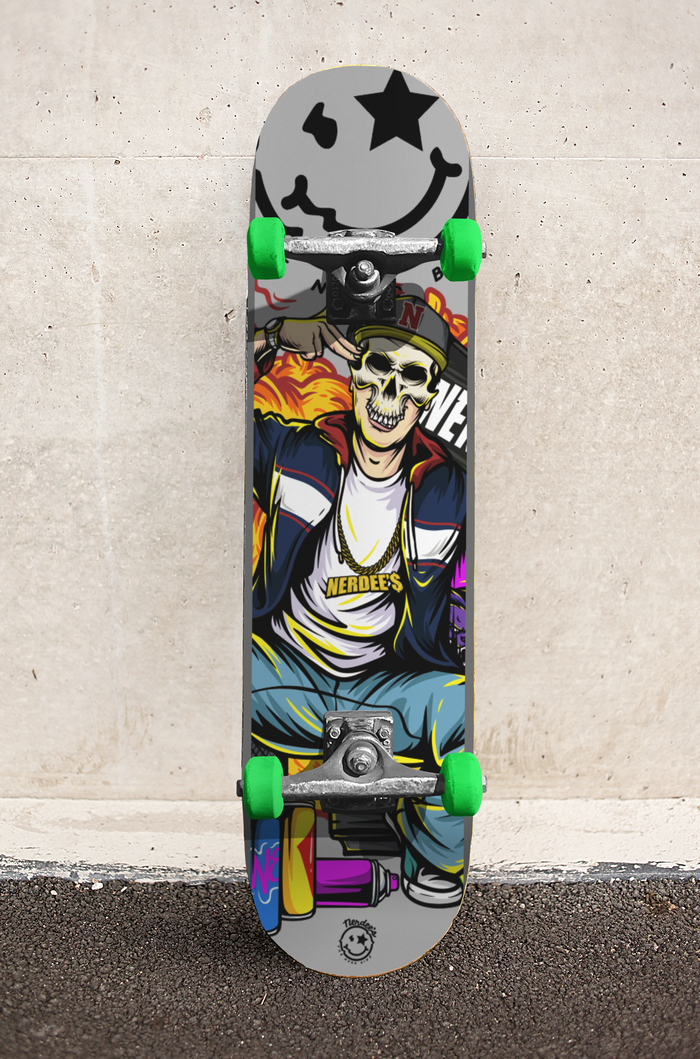 Nerdee's Skate Shop - "Explode" (GRY Design 01) - Skateboard Deck