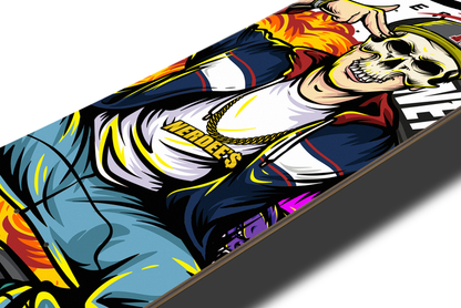 Nerdee's Skate Shop - "Explode" (WHT Design 01) - Skateboard Deck