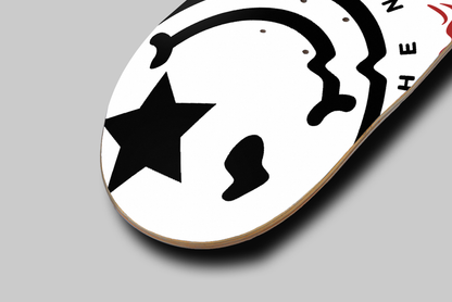 Nerdee's Skate Shop - "Explode" (WHT Design 01) - Skateboard Deck