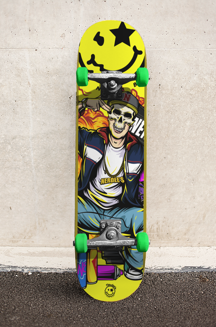 Nerdee's Skate Shop - "Explode" (YELL Design 01) - Skateboard Deck