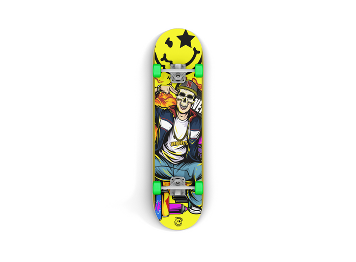 Nerdee's Skate Shop - "Explode" (YELL Design 01) - Skateboard Deck