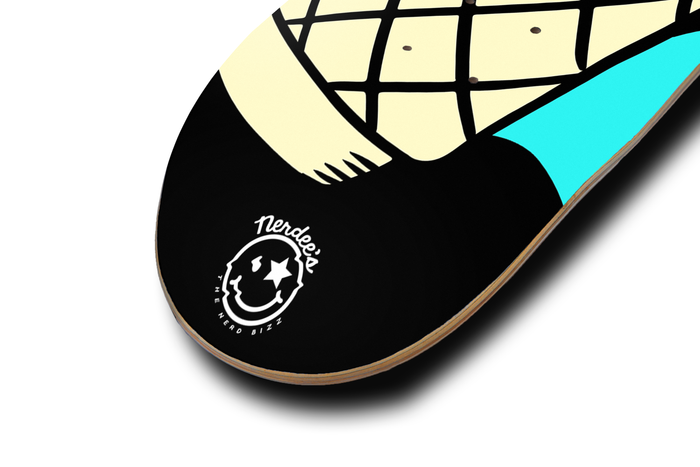 Nerdee's Skate Shop - "I-Scream" (BLK Design 01) - Skateboard Deck