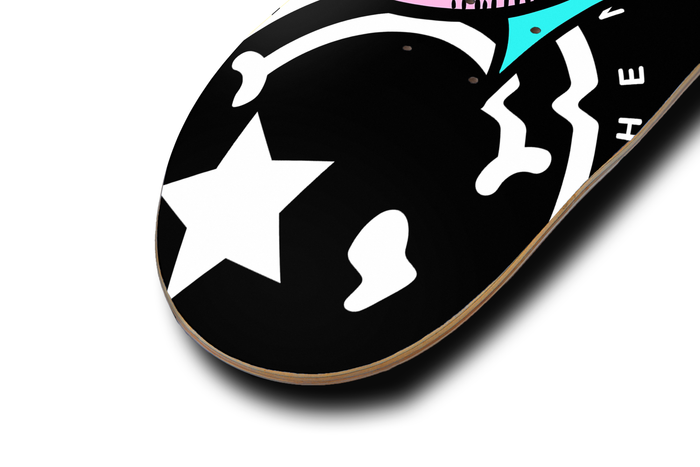 Nerdee's Skate Shop - "I-Scream" (BLK Design 01) - Skateboard Deck