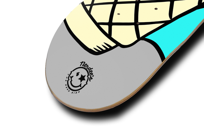 Nerdee's Skate Shop - "I-Scream" (GRY Design 01) - Skateboard Deck