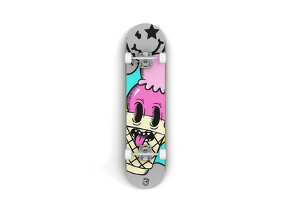 Nerdee's Skate Shop - "I-Scream" (GRY Design 01) - Skateboard Deck