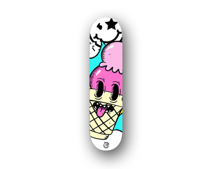 Nerdee's Skate Shop - "I-Scream" (WHT DESIGN 01) - Skateboard Deck