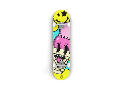 Nerdee's Skate Shop - "I-Scream" (YELL Design 01) - Skateboard Deck