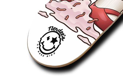 Nerdee's Skate Shop - Nerdee's World Cartoon Special Edition - "Merla" (WHT DESIGN 01) - Skateboard Deck