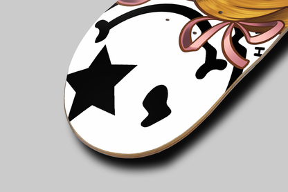 Nerdee's Skate Shop - Nerdee's World Cartoon Special Edition - "Merla" (WHT DESIGN 01) - Skateboard Deck