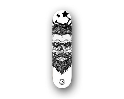 Nerdee's Skate Shop - SeedBallZ Racing "Graybeard" (WHT Design 01) - Skateboard Deck