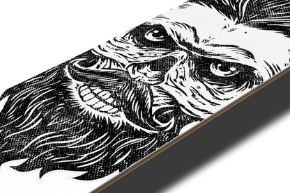 Nerdee's Skate Shop - SeedBallZ Racing "Graybeard" (WHT Design 01) - Skateboard Deck