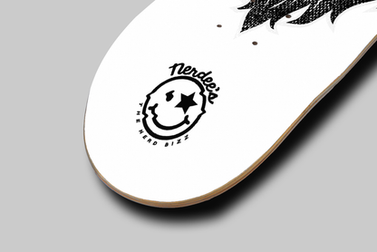Nerdee's Skate Shop - SeedBallZ Racing "Graybeard" (WHT Design 01) - Skateboard Deck