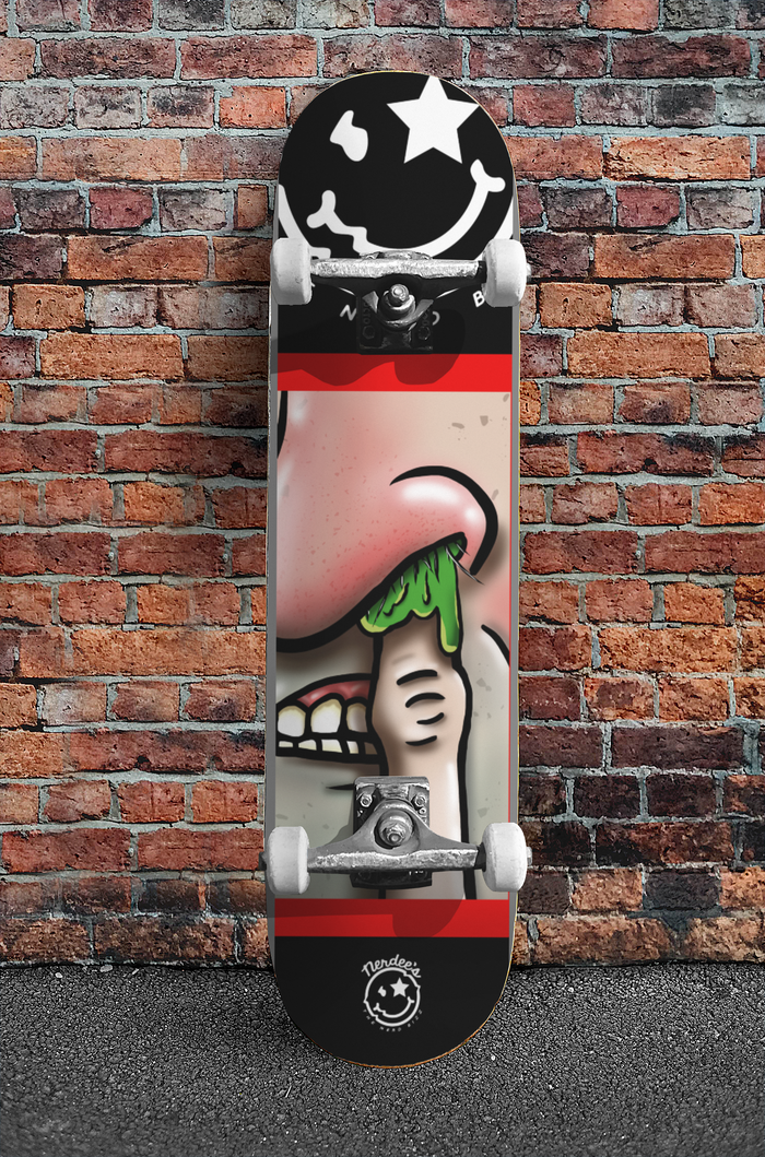 Nerdee's Skate Shop "Booger Board" Special Edition Skateboard Deck