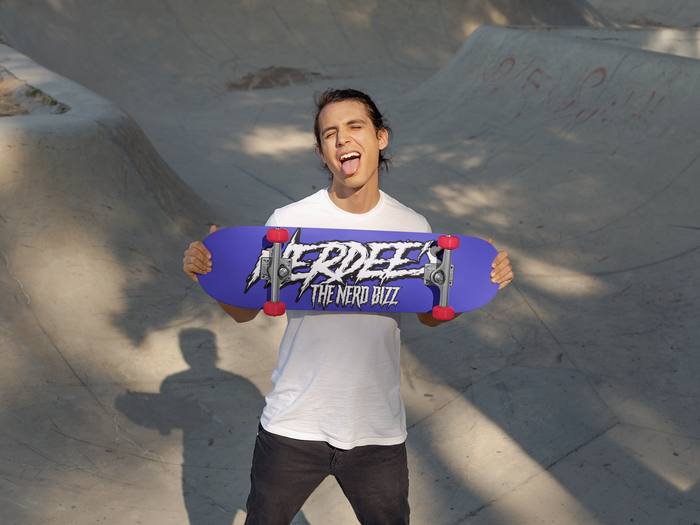 Nerdee's Skate Shop "Chicken Scratch" Skateboard Deck