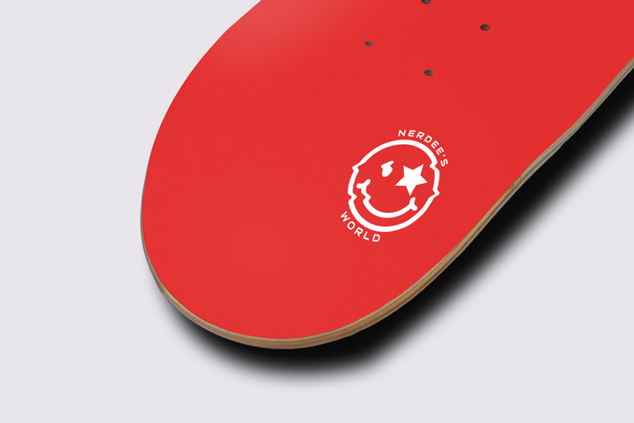 Nerdee's Skate Shop "Chicken Scratch" Skateboard Deck