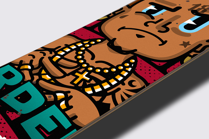 Nerdee's Skate Shop "Nerdee's Studios Logo" Skateboard Deck