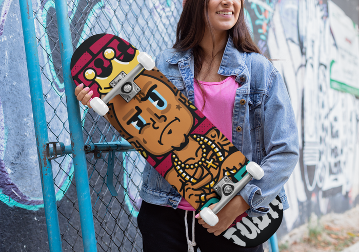 Nerdee's Skate Shop "Nerdee's Studios Logo" Skateboard Deck