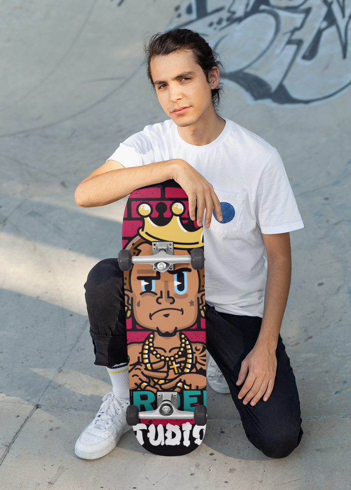 Nerdee's Skate Shop "Nerdee's Studios Logo" Skateboard Deck