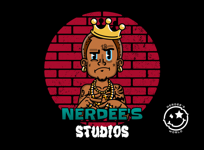 Nerdee's Skate Shop "Nerdee's Studios Logo" Skateboard Deck
